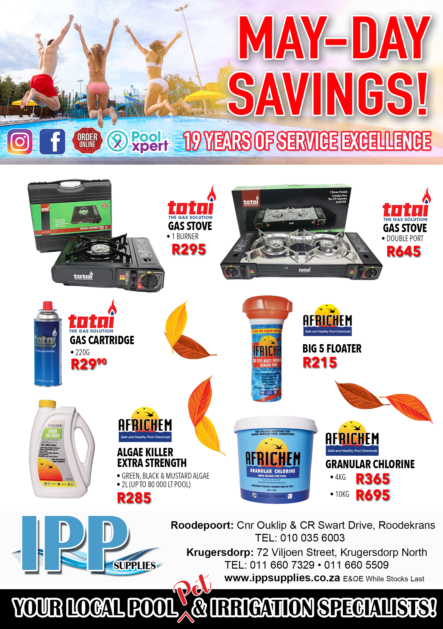 IPP Supplies Page Two Specials Month-end April 2026